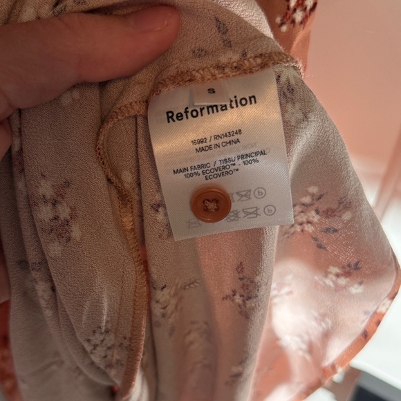 Reformation Fleurs Dress - floral midi - size Small - Picture 4 of 6